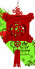 LAMPARA DE TELA ROJA FORTUNA 16 X 40 CM A03958